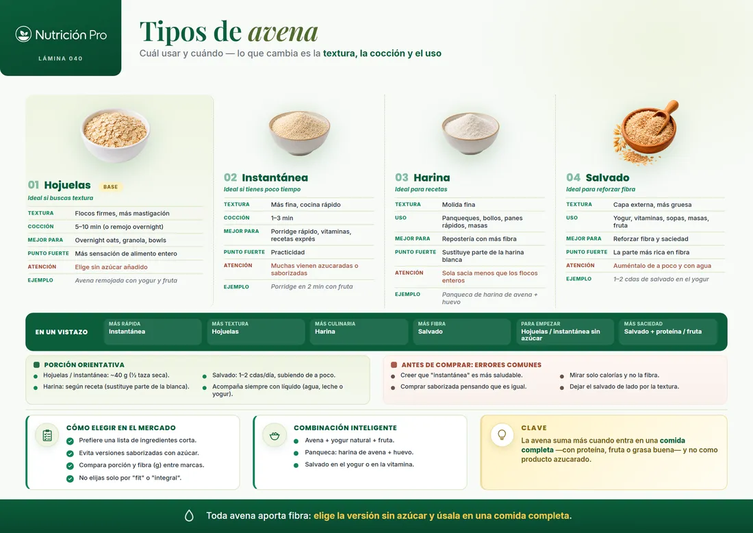 Lámina: tipos de avena