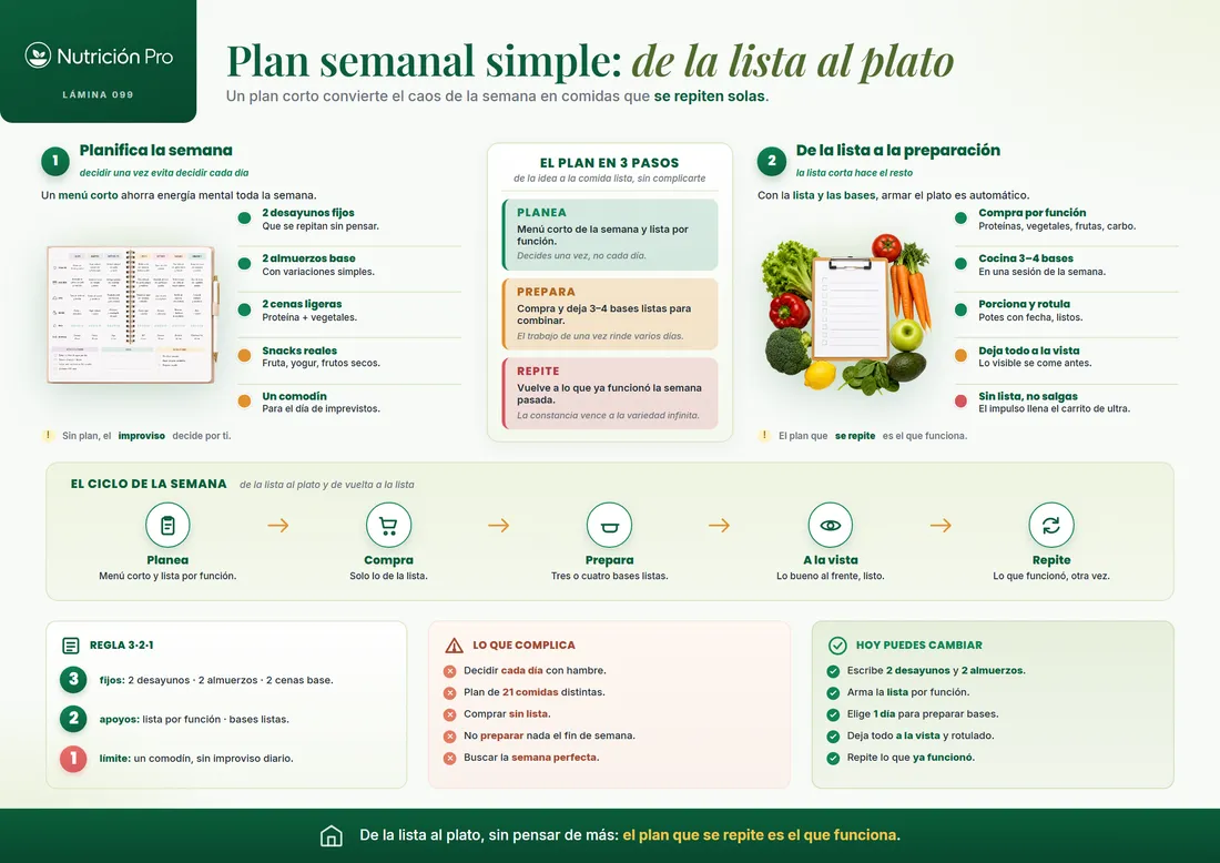 Lámina: plan semanal