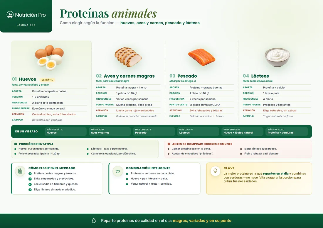 Lámina: proteínas en la consulta