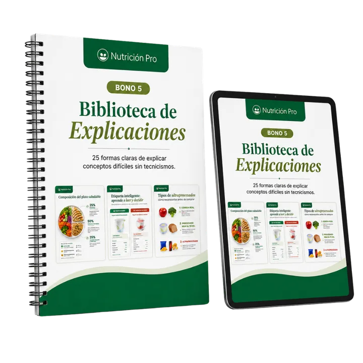 Mockup del Bono 5 Biblioteca de Explicaciones